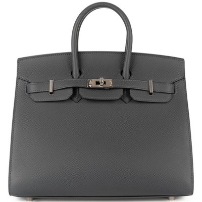 Hermès Birkin Sellier 25 Gris Misty Epsom PHW
