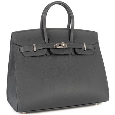 Hermès Birkin Sellier 25 Gris Misty Epsom PHW