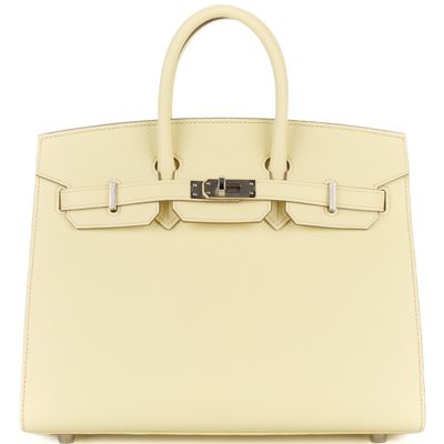 Hermès Birkin Sellier 25 Jaune Milton Epsom PHW