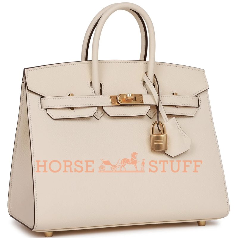 Hermès Birkin Sellier 25 Nata Epsom GHW