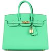 Hermès Birkin Sellier 25 Vert Comics Epsom GHW