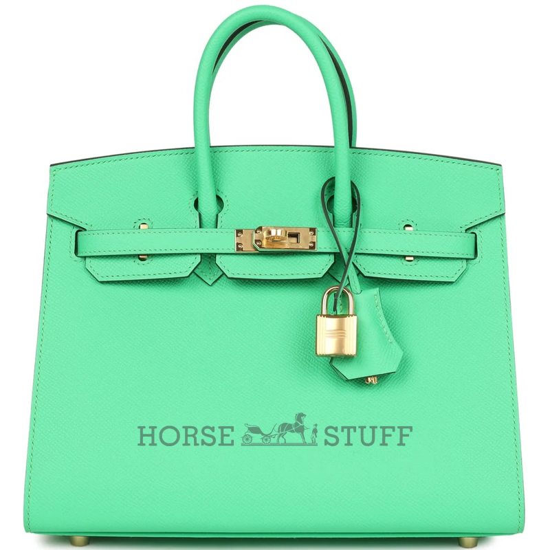 Hermès Birkin Sellier 25 Vert Comics Epsom GHW