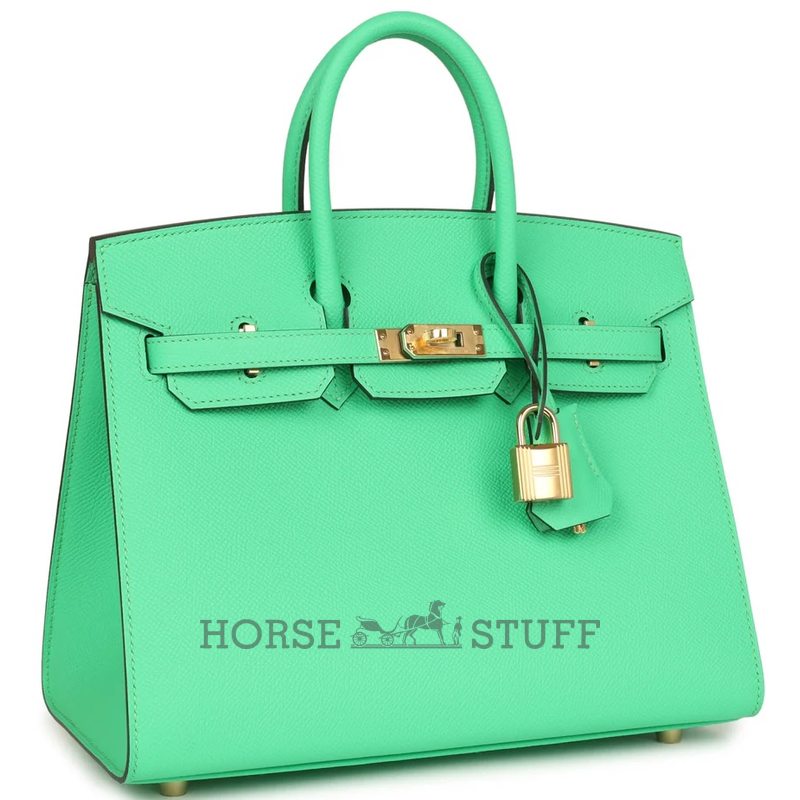 Hermès Birkin Sellier 25 Vert Comics Epsom GHW