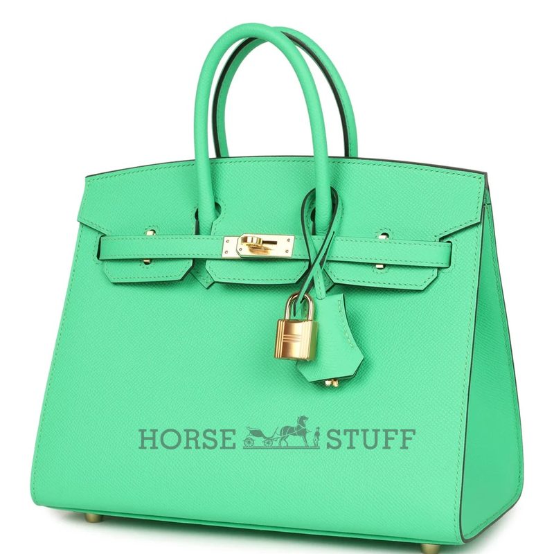 Hermès Birkin Sellier 25 Vert Comics Epsom GHW