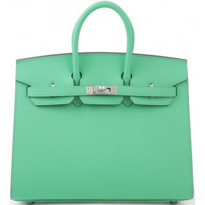 Hermès Birkin Sellier 25 Vert Comics Epsom PHW