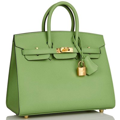 Hermès Birkin Sellier 25 Vert Criquet Epsom GHW