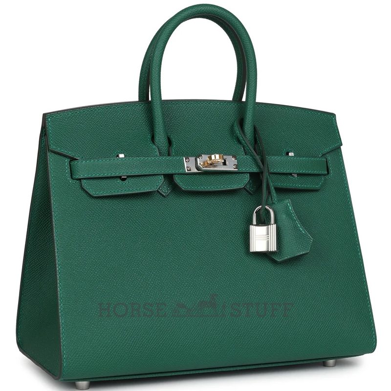 Hermès Birkin Sellier 25 Vert Moyen Epsom Electrum HW