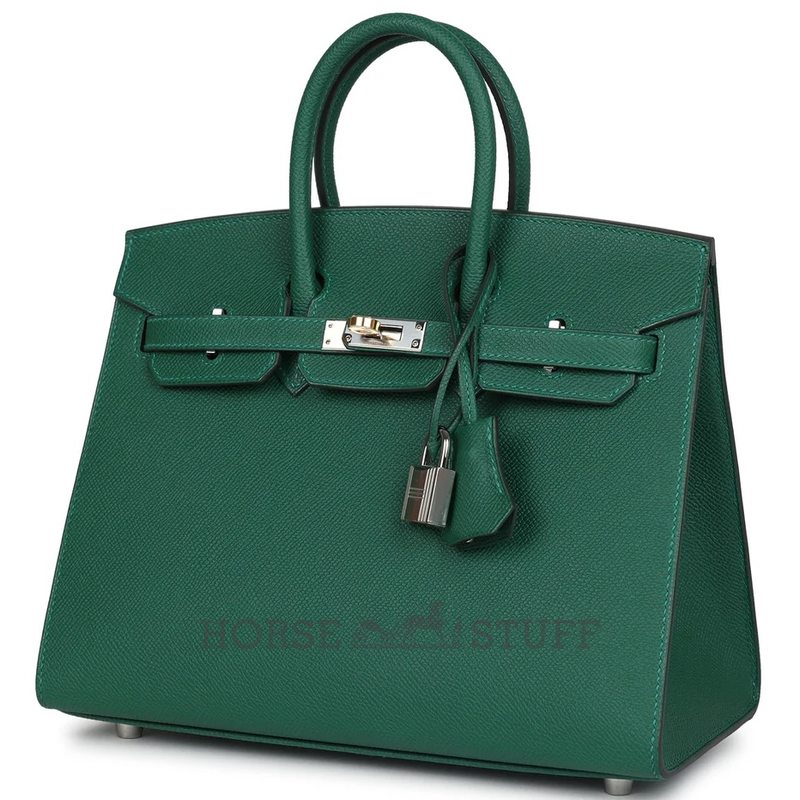 Hermès Birkin Sellier 25 Vert Moyen Epsom Electrum HW