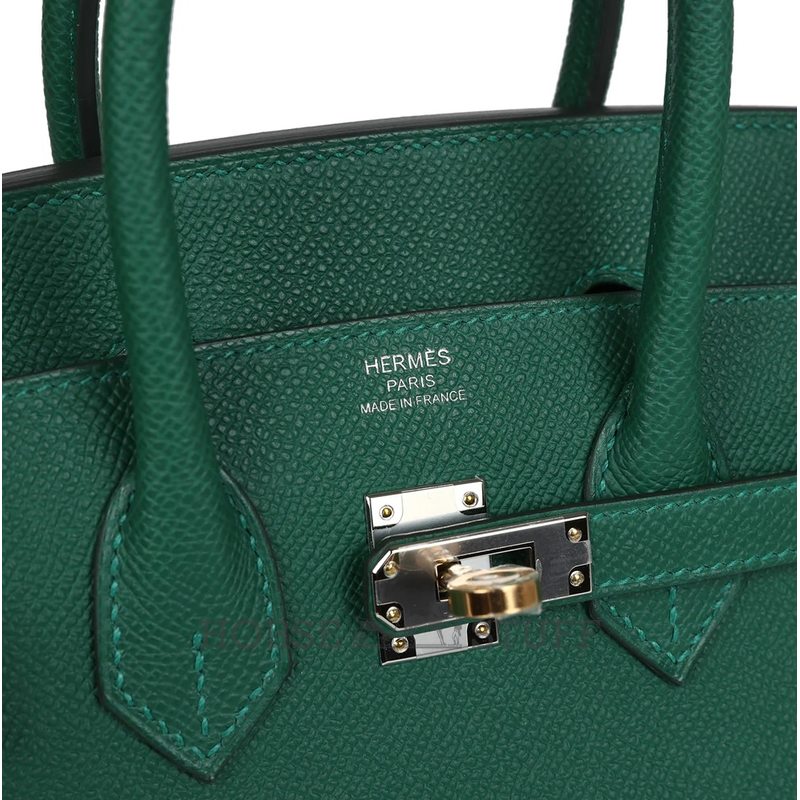 Hermès Birkin Sellier 25 Vert Moyen Epsom Electrum HW