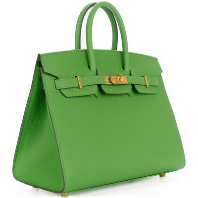 Hermès Birkin Sellier 25 Vert Yucca Epsom GHW