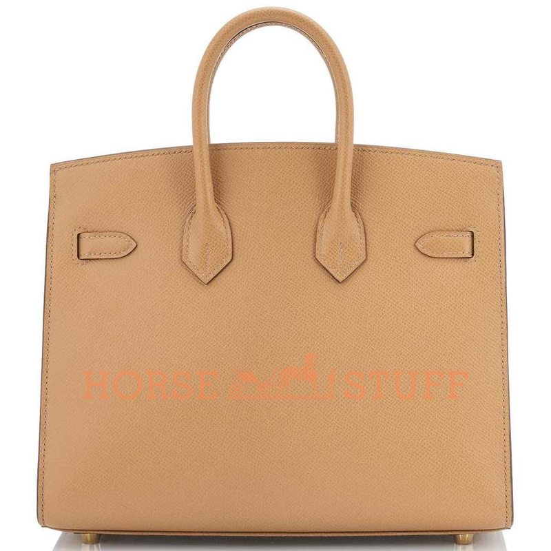 Hermès Birkin Sellier 25 Biscuit Veau Madame GHW