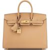 Hermès Birkin Sellier 25 Biscuit Veau Madame GHW