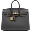 Hermès Birkin Sellier 25 Graphite Veau Madame GHW