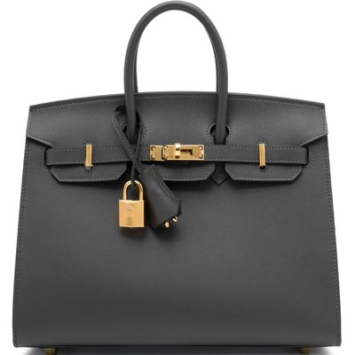 Hermès Birkin Sellier 25 Graphite Veau Madame GHW