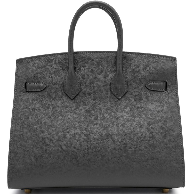Hermès Birkin Sellier 25 Graphite Veau Madame GHW