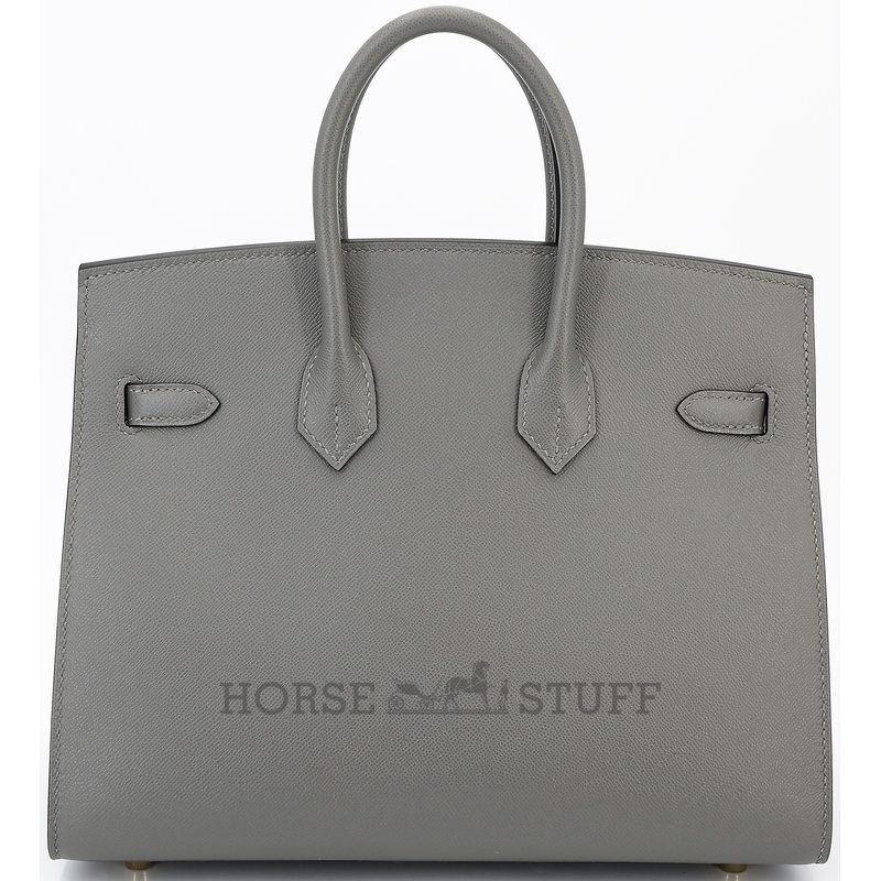 Hermès Birkin Sellier 25 Gris Meyer Madame GHW