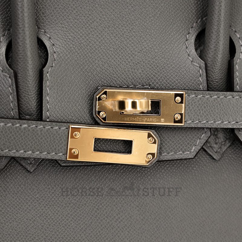 Hermès Birkin Sellier 25 Gris Meyer Madame GHW