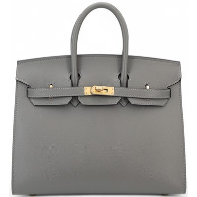 Hermès Birkin Sellier 25 Gris Meyer Madame GHW
