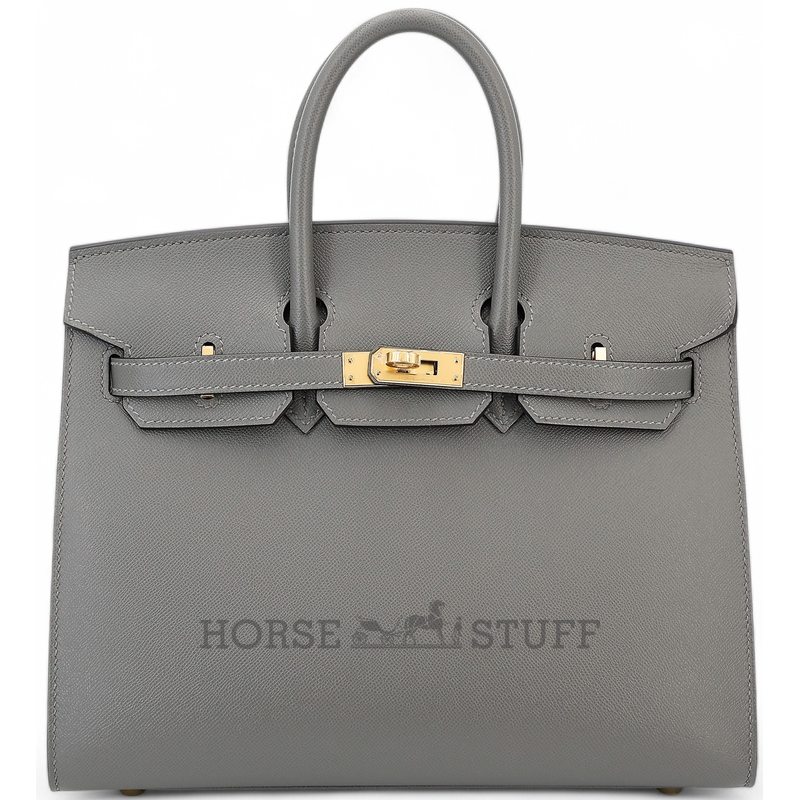 Hermès Birkin Sellier 25 Gris Meyer Madame GHW