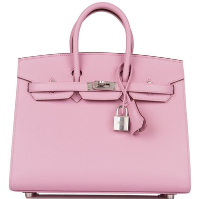 Hermès Birkin Sellier 25 Mauve Sylvestre Veau Madame PHW