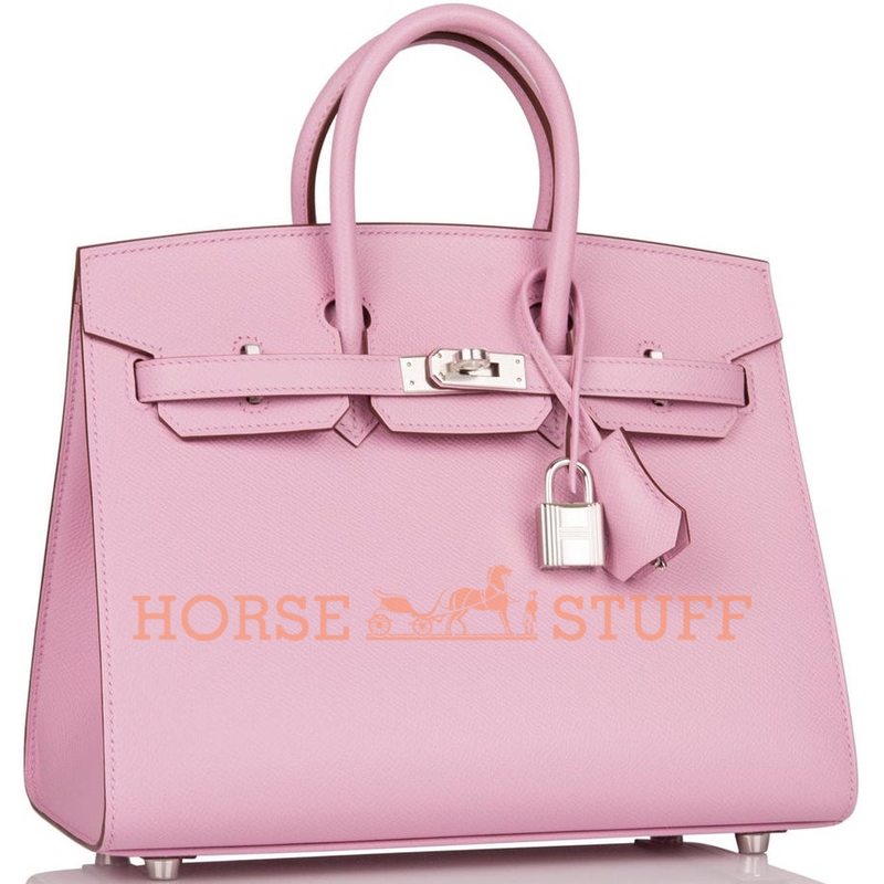 Hermès Birkin Sellier 25 Mauve Sylvestre Veau Madame PHW