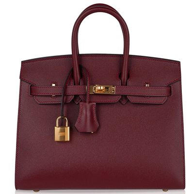 Hermès Birkin Sellier 25 Rouge H Veau Madame GHW