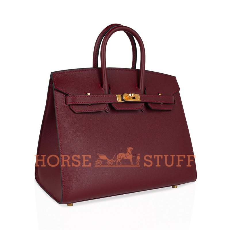 Hermès Birkin Sellier 25 Rouge H Veau Madame GHW