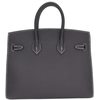 Hermès Birkin Sellier 25 Special Order Black with White Contrast Stitching Epsom BPHW