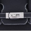 Hermès Birkin Sellier 25 Special Order Black with White Contrast Stitching Epsom BPHW