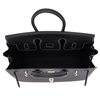 Hermès Birkin Sellier 25 Special Order Black with White Contrast Stitching Epsom BPHW