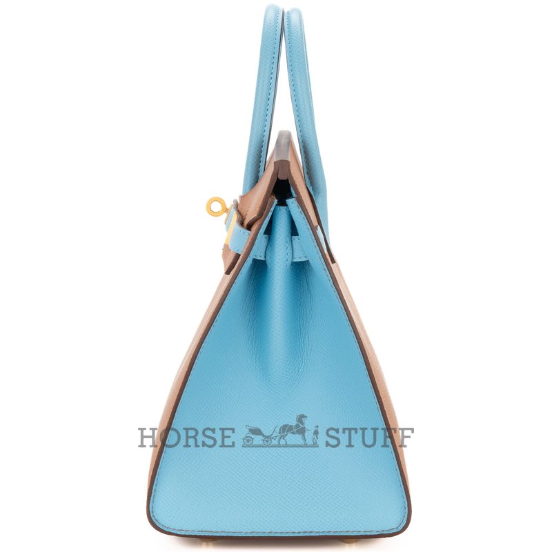 Hermès Birkin Sellier 25 Special Order Mauve Pale / Craie Epsom BGHW