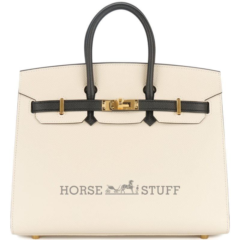 Hermès Birkin Sellier 25 Special Order Mauve Pale / Craie Epsom BGHW