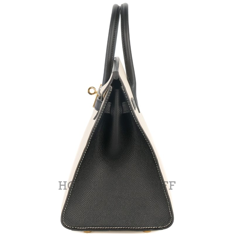 Hermès Birkin Sellier 25 Special Order Mauve Pale / Craie Epsom BGHW