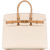 Hermès Birkin Sellier 25 Special Order Mauve Pale / Craie Epsom BGHW