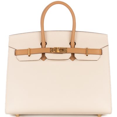 Hermès Birkin Sellier 25 Special Order Craie / Chai Epsom GHW