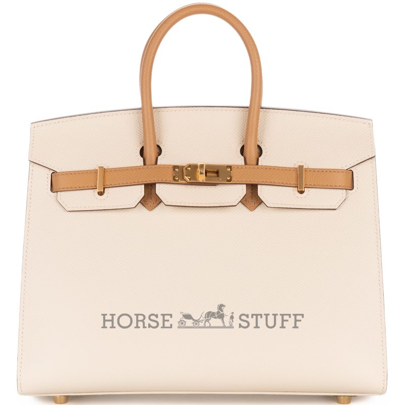 Hermès Birkin Sellier 25 Special Order Mauve Pale / Craie Epsom BGHW