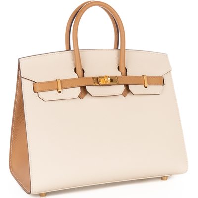Hermès Birkin Sellier 25 Special Order Craie / Chai Epsom GHW