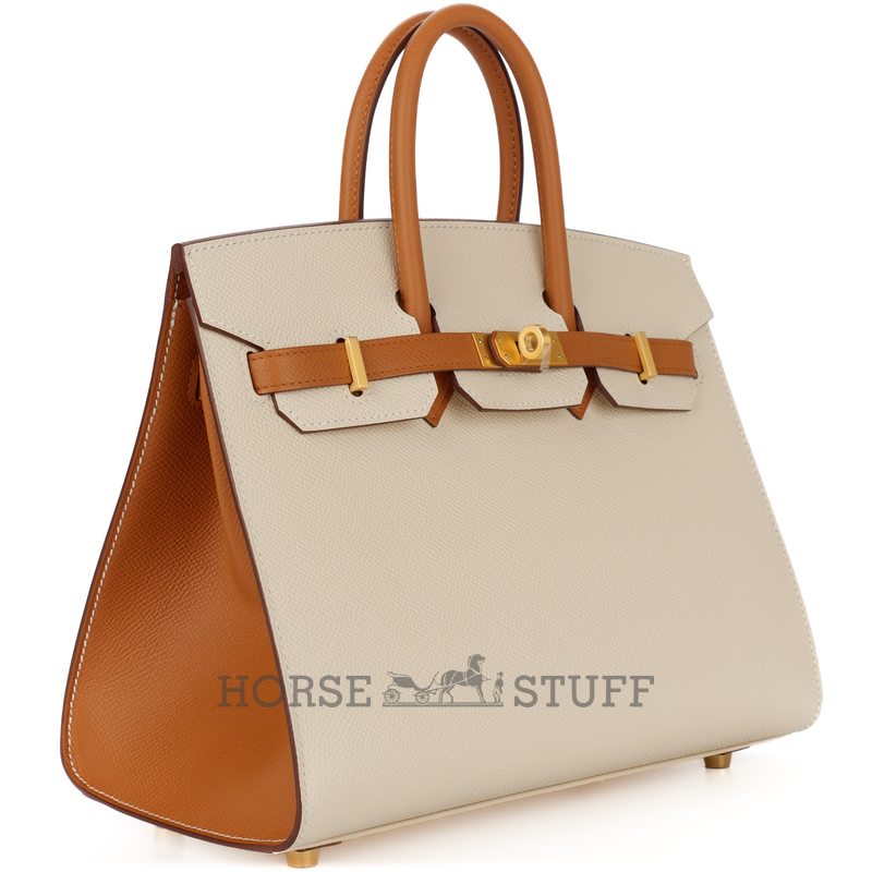 Hermès Birkin Sellier 25 Special Order Mauve Pale / Craie Epsom BGHW
