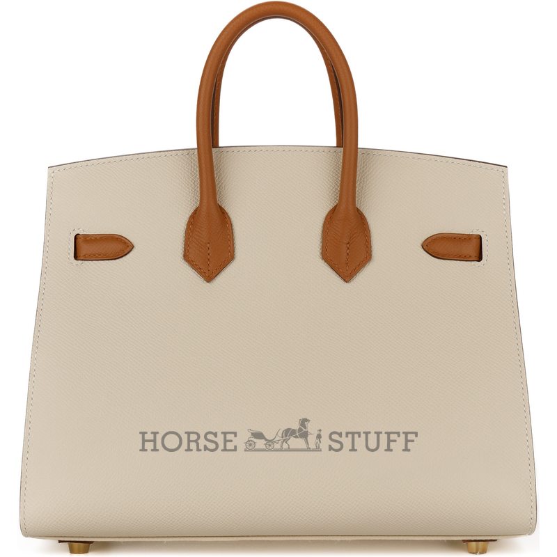 Hermès Birkin Sellier 25 Special Order Mauve Pale / Craie Epsom BGHW