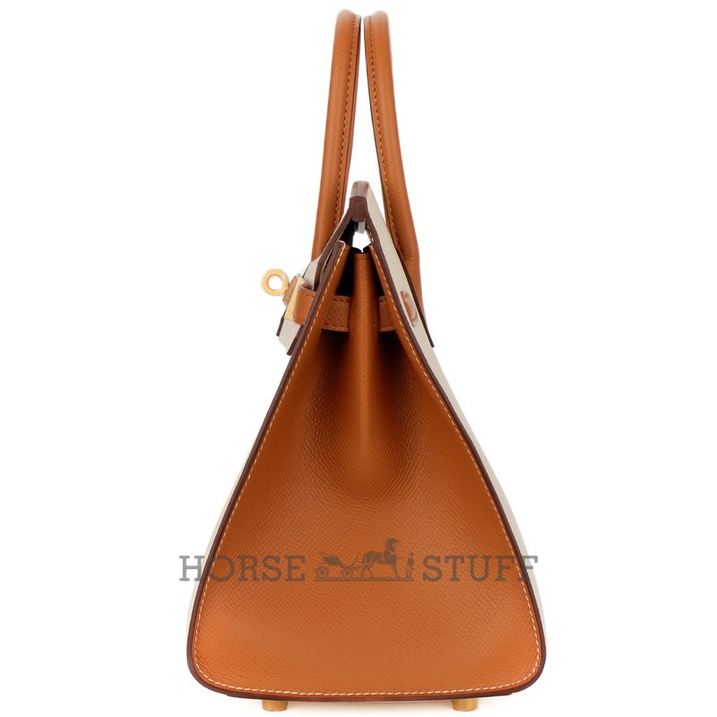 Hermès Birkin Sellier 25 Special Order Mauve Pale / Craie Epsom BGHW