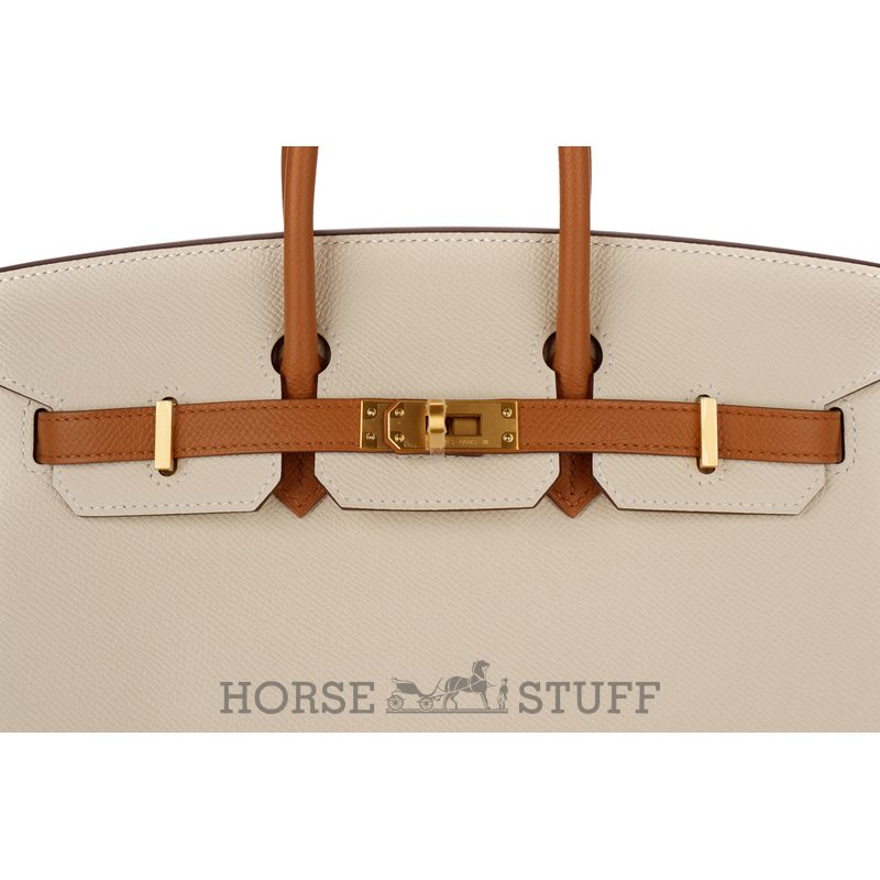 Hermès Birkin Sellier 25 Special Order Mauve Pale / Craie Epsom BGHW