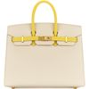 Hermès Birkin Sellier 25 Special Order Mauve Pale / Craie Epsom BGHW