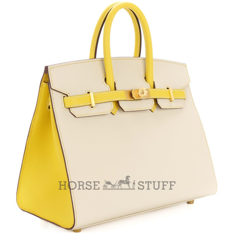 Hermès Birkin Sellier 25 Special Order Mauve Pale / Craie Epsom BGHW