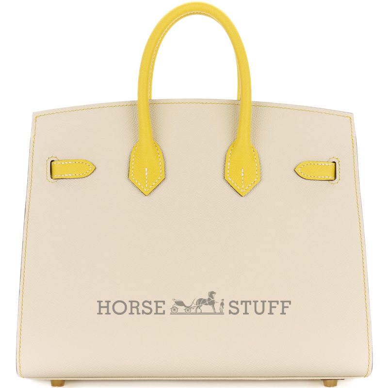 Hermès Birkin Sellier 25 Special Order Mauve Pale / Craie Epsom BGHW