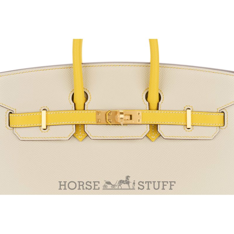 Hermès Birkin Sellier 25 Special Order Mauve Pale / Craie Epsom BGHW