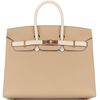 Hermès Birkin Sellier 25 Special Order Mauve Pale / Craie Epsom BGHW