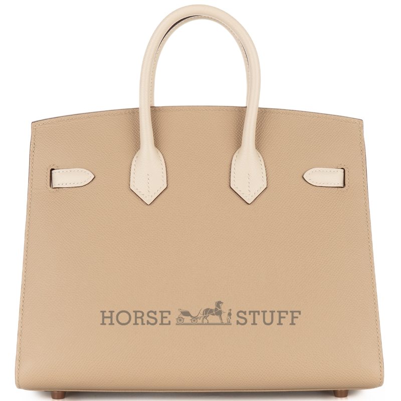 Hermès Birkin Sellier 25 Special Order Mauve Pale / Craie Epsom BGHW