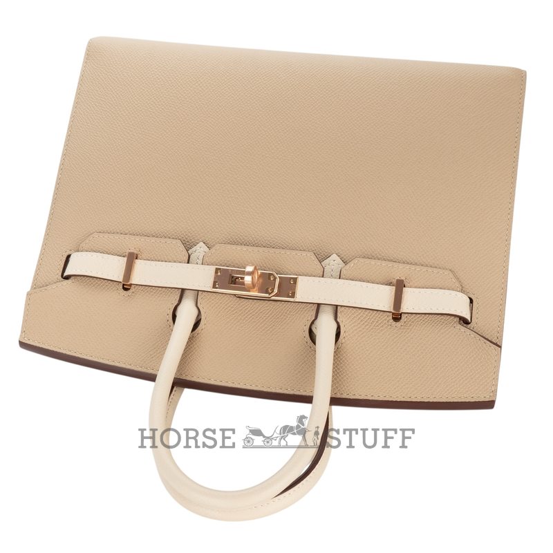 Hermès Birkin Sellier 25 Special Order Mauve Pale / Craie Epsom BGHW