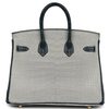 Hermès Birkin 25 Special Order HSS Gris Perle / Vert Rousseau Matte Crocodile Alligator BGHW