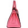 Hermès Birkin 25 Special Order HSS Black / Rose Azalee Chevre BPHW